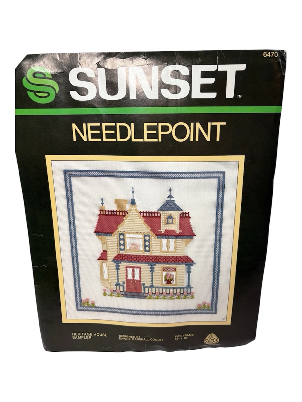 Sunset Needlepoint Heritage House Sampler Kit 6470